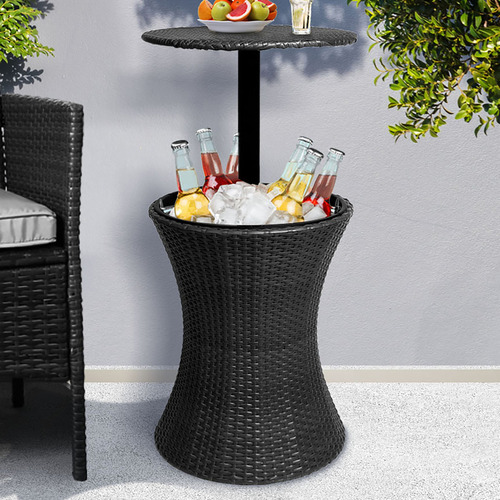 Rattan ice deals bucket table